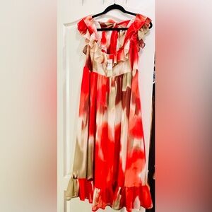 Banana Republic, Tropical Maxi Dress, size M.